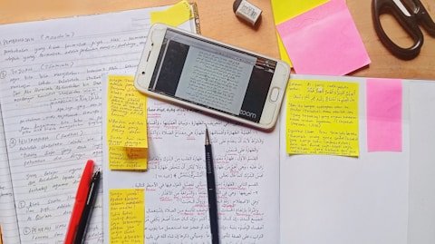 Mobile Phone, Phone, Text, White Board.