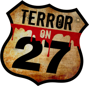 Symbol, Text, Sign, Logo. Text: TERROR ON 27