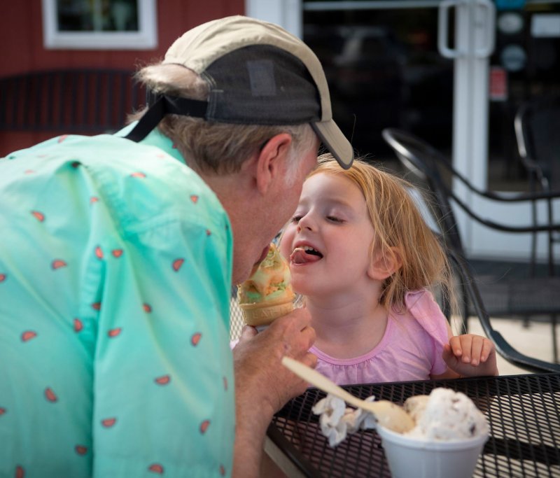 Ice Cream, Baseball Cap, Icing, Person.