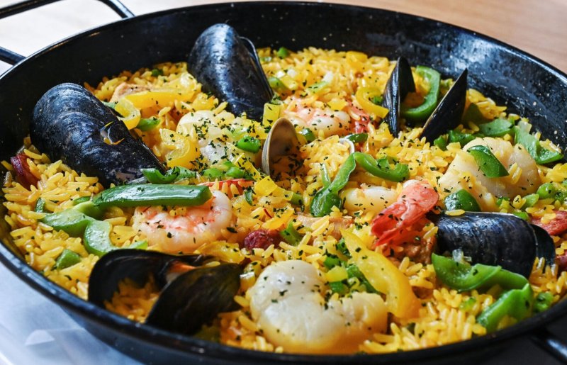 Food, Food Presentation, Paella, Plate.