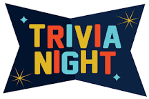 Symbol, Star Symbol, Logo, Text. Text: TRIVIA NIGHT