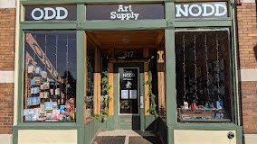 Book, Publication, Shop, Bookstore. Text: Art NODD ODD Supply