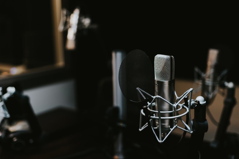 Electrical Device, Microphone, Indoors, Studio.