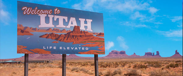 Advertisement, Nature, Outdoors, Scenery. Text: Welcome to UTAH LIFE ELEVATED
