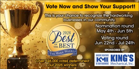 Best of the Best Wake Weekly 2026