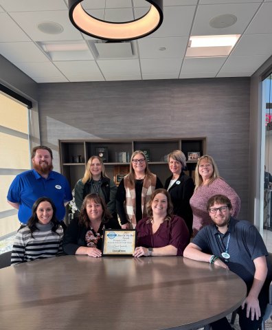 People, Person, Adult, Woman. Text: 2025 Best Of The Best Award Mortgage Lender Peninsula Federal Credit Union