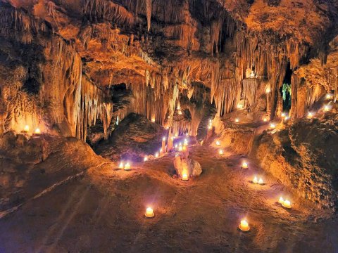 Cave, Nature, Outdoors, Candle.