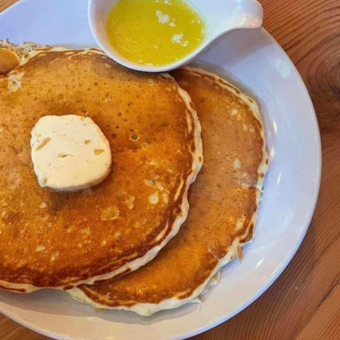 Bread, Food, Plate, Pancake.