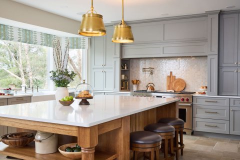 Indoors, Interior Design, Kitchen, Kitchen Island.