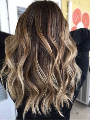 Hair, Highlighted Hair, Person, Woman.
