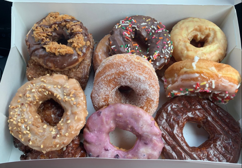 Sweets, Bread, Donut, Burger.