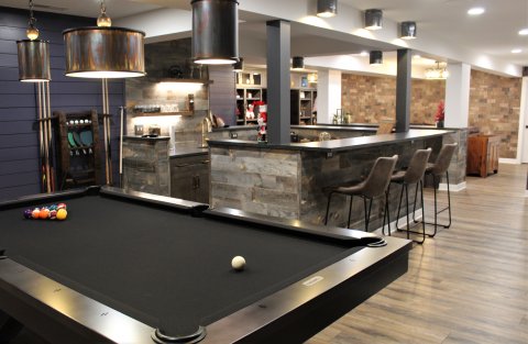 Furniture, Table, Indoors, Building.