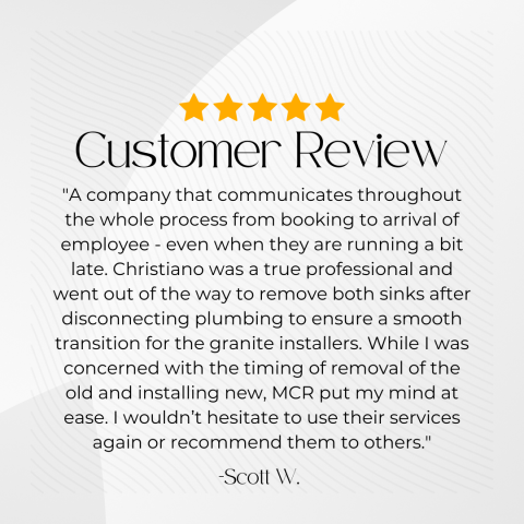 Advertisement, Poster, Book, Page. Text: Customer Review &quot;A company that communicates throughout the whole process from booking to arrival of employee - even when they are running a bit late. Christiano was a true professional and went out of the...