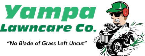 Photography, Grass, Wheel, Face. Text: am Lawncare Co. "No Blade of Grass Left Uncut"