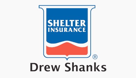 Drew Shanks, Shelter Insurance logo