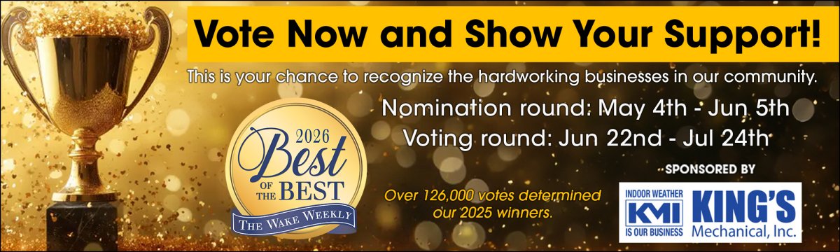 Best of the Best Wake Weekly 2026