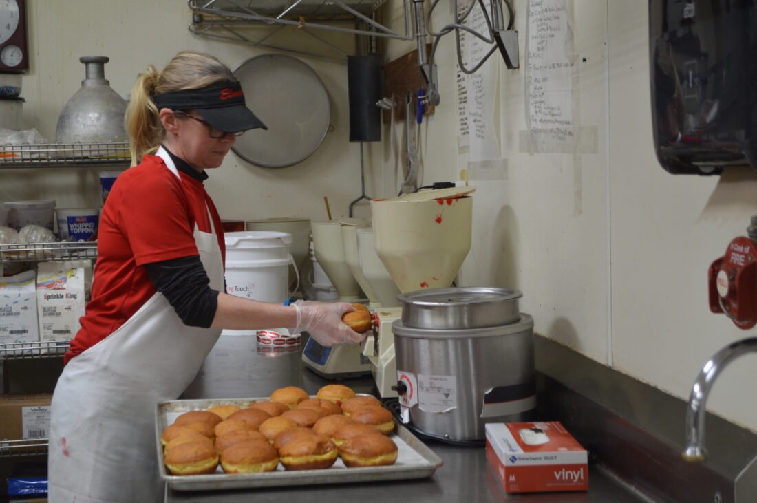 Adult, Female, Person, Woman. Text: WHIPPED TOPPING FIRE ng Touch Sprinkle King vinyl