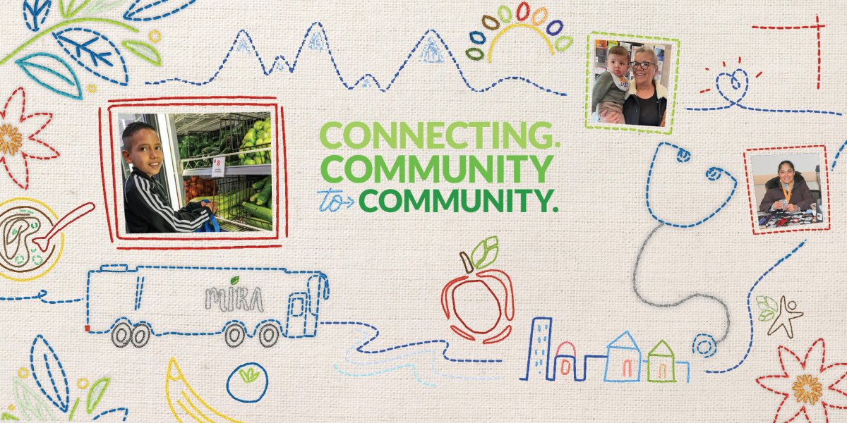 Pattern, Embroidery, Child, Person. Text: CONNECTING. 8 COMMUNITY PURA